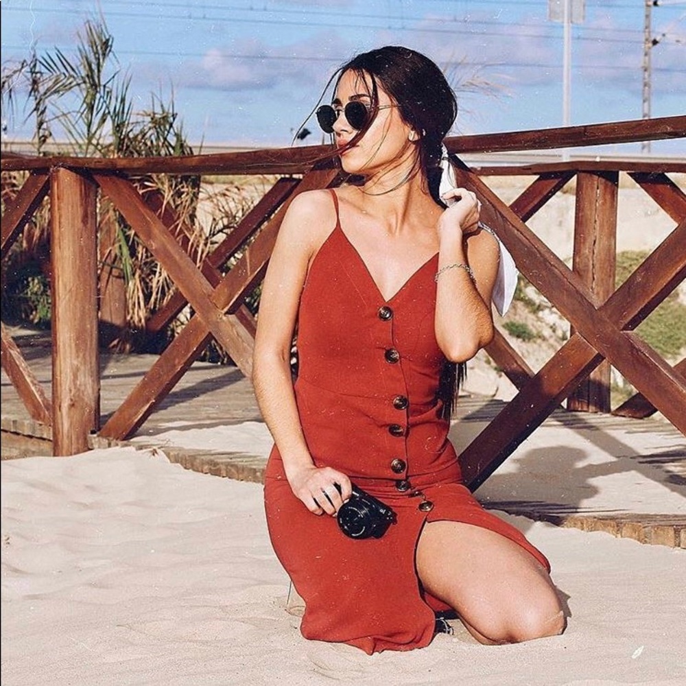 NWT button-down midi dress